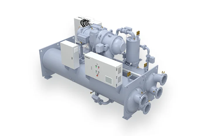 Hitachi VM series magnetic-bearing centrifugal chiller reference image